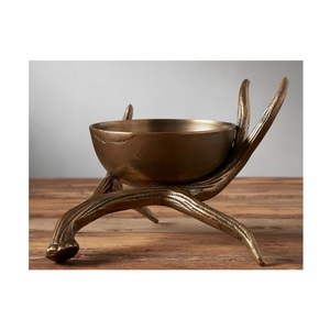 Tabletop Decor <b>Metal</b> <b>Bowls</b> With Tree Branches Stand Housewarming Kitchenware Durable and Factory Manufactured <b>Bowls</b> - Product Image 1