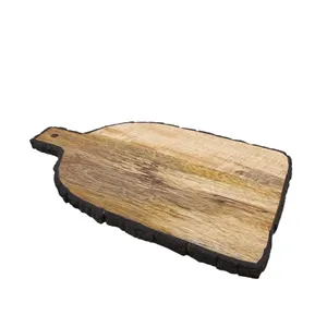 Tagliere di bambù di design di lusso per tagliere di colore marrone in legno di finitura naturale di bambù da cucina