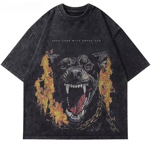 Summer Oversized Boxy Fit T Shirt Streetwear Loose Fit Hommes Femmes Casual Hip Hop Short Sleeve Unisex Cotton Top - Product Image 6