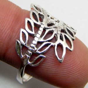 Anillos personalizados de boda de joyería con diseño de hoja de Plata de Ley 925 Lisa para mujeres y hombres, regalo a precio de fábrica - Product Image 2