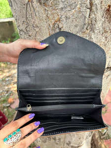 Cartera de piel de vaca de diseño antiguo estilo vintage hecha a mano de la mejor calidad - Product Image 6