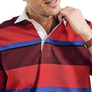 2025 venta al por mayor nuevos polos de Rugby transpirables con cuello de rayas blancas, Jersey de manga larga, polos de la mejor calidad de Color para hombres - Product Image 3