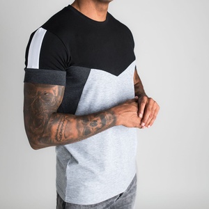 Wholesale Custom Men's Gym Ringer Sport T-<b>Shirt</b> New Fashion Summer Jogging with Slim Fit Breathable Comfortable for Fitness - Product Image 5