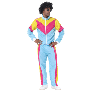 Custom Retro <b>80s</b> 90s Men Heavyweight Solid Tracksuit Windbreaker <b>Jacket</b> Jogger Pants Trackstar OEM Private Label - Product Image 2