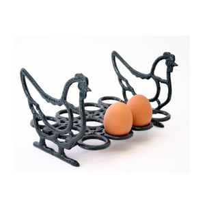 Contemporary Iron Egg <b>Rack</b> Egg Holder With Minimalist Aesthetic And Functional Spiral For Home <b>Bakers</b> - Product Image 6