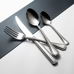 Ensemble de couverts en argent pour cuisine professionnelle, conçu pour les hôtels, les restaurants et les maisons, avec un acier inoxydable robuste - Product Image 1