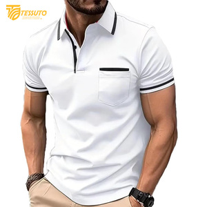 Haute qualité hommes pour polo dernière conception respirant tenue décontracté bas quantité minimale de commande personnalisé grande taille Options personnalisables - Product Image 4
