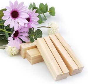 DIVRIS Supports de cartes de table multifonctionnels modernes en bois, rectangulaires, pour décoration DIY, mariages, fêtes, événements, numéros de table - Product Image 4