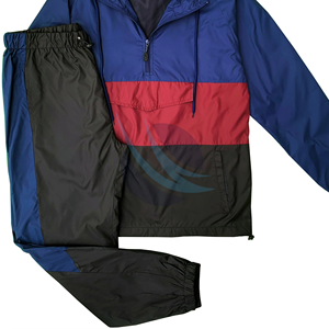 Survêtement personnalisé pour homme, hiver, à capuche, grande taille, imprimé, en nylon, coupe-vent, de haute qualité, deux pièces, imperméable, respirant - Product Image 2