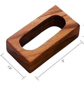 Porte-serviettes rond en bois de mariage ronds de serviette ménage en bois anneau de serviette utiliser maison hôtel de faizacraft - Product Image 4