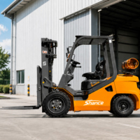 Chariot élévateur contrepoids GPL 2.0 T, 2.5 T, 3.0 T, 3.5 T pour entrepôt, usine, logistique intérieure et extérieure