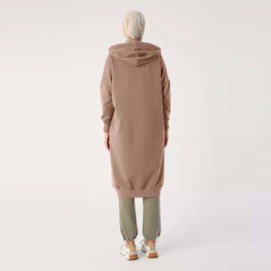 Sweatshirts à capuche pour femmes islamiques de marque Streetwear Fashion Long Hoodies Casual Solid respirant hoodies pour femme - Product Image 5