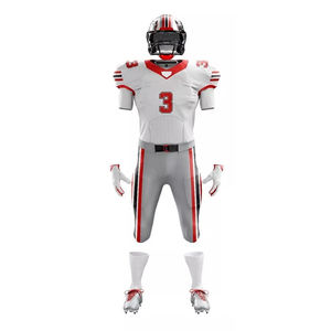 Service OEM Maillot de football américain Uniforme Style unique Manches courtes Respirant Équipement de sport avec impression professionnelle Longueur - Product Image 1