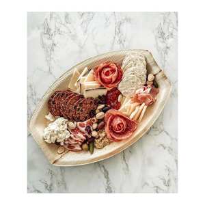 Assiettes hexagonales en feuille de palmier Areca de qualité supérieure pour les mariages et les services de restauration éco-conscients - Product Image 6