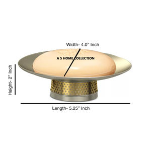 Porte-savon en métal en acier inoxydable de forme ovale poli brillant pour accessoires de salle de bain maison hôtel Restaurant - Product Image 3