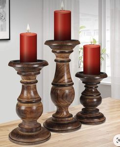 Portavelas único, portavelas de madera para decoración del hogar, portavelas más vendido de Antique Creations - Product Image 1