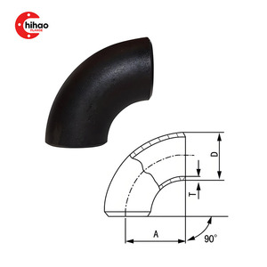 Công nghiệp cấp Carbon thép liền mạch mông hàn khuỷu tay-90 ° SCH 40, ASME b16.9/<span class=keywords><strong>A234</strong></span> chứng nhận, chịu áp lực cao - Product Image 3