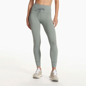 Legging de secado rápido para mujer de calidad superior Color único con diseño impreso personalizado Mejor estilo Cintura Legging deportivo para mujer - Product Image 2