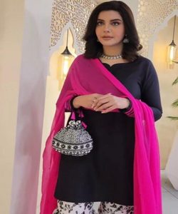 Party Wear Salwar Kameez Velvet Stylish White Pakistani Wedding Suit Long Elegant Design Stitched Wholesale Collection - Product Image 6