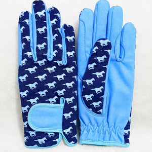 Guantes de equitación estampados a medida de alta calidad 100%, recién llegados, guantes de montar de cuero transpirables hechos a medida - Product Image 2