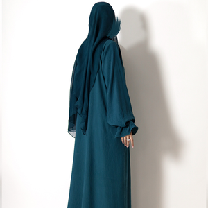 Moda Modesto Mejor Personalizar Diseño 100% Seda Mujer Abaya Precio Bajo Venta al por mayor Tallas grandes Mujeres Damas Hecho en Pakistán - Product Image 3