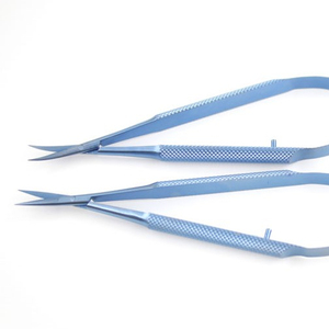 Tijeras Oftálmicas Manuales de Acero Inoxidable de 12.5 cm, Instrumentos Quirúrgicos, Tijeras de Vanna, Certificación CE - Product Image 1