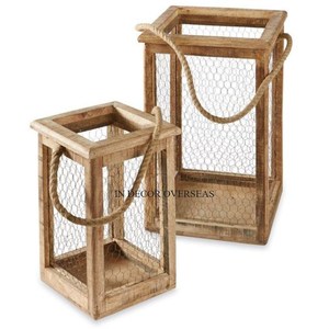 Elegant Look High Grade Gold Plated Best Quality Metal Unique Designer Set Of 2 Lanterns For Ramadan And Eid <b>Decoration</b> Supplies - Product Image 2