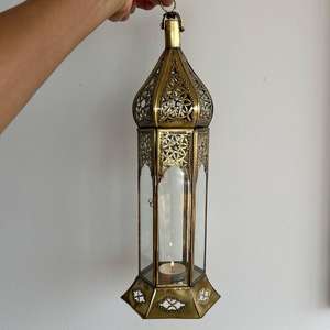 Handmade Recycled Iron Glass Moroccan Tealight <b>Lantern</b> <b>Mini</b> Multi-Color Christmas Home Decor - Product Image 5