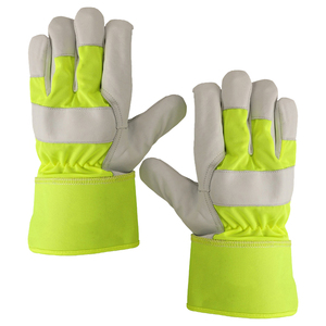 Heavy Duty Cowhide Leather Thermal Eco-Friendly Building Site Safety <b>Gloves</b> Winter Industrial Mechanic Use-Durable <b>Touchscreen</b> - Product Image 5