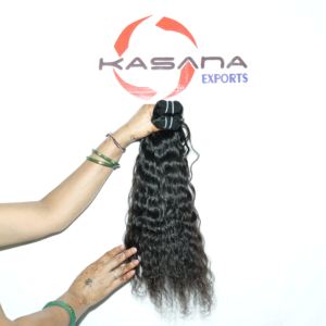 Non traité 100% gros indien Double dessiné brut 100% naturel faisceau brut cuticule alignée tissage pas cher Extensions de cheveux humains - Product Image 3