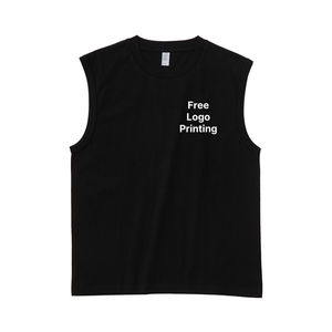 Venta al por mayor de los hombres de gimnasio camiseta sin mangas de secado rápido transpirable de algodón chaleco para correr personalizado XL tamaño 3D patrón impreso bordado Decoración - Product Image 1