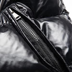 Nueva chaqueta con capucha y cremallera informal para hombre, chaqueta acolchada cálida transpirable al por mayor, fabricante de chaquetas de invierno para hombre OEM - Product Image 3