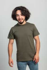 เสื้อยืดลำลองผู้ชาย IMRON คุณภาพสูง 180gsm ผ้าฝ้าย 100% ทอแบบริบ ทรงปกติ แขนสั้น คอกลม ลายเรียบ - Product Image 2