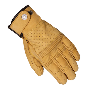 Sand Leather Summer Heritage Retro Motorbike Gloves Motorcycle Auto Racing Wear Genuine Leather Gloves For Men - Product Image 3