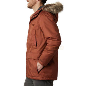 Chaqueta Parkas ajustada para hombre de fabricación profesional, ropa de lona de moda de invierno con cuello con capucha para uso en exteriores - Product Image 3
