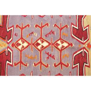 Alfombra Turca Vintage de 4.6x12.6 pies, Alfombra de Lana Roja con Diseño Floral - Product Image 3