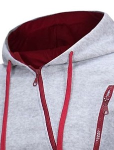 Sudaderas con Capucha para Hombre, Invierno, Cierre de Cremallera, 100% Algodón, Diseño de Logotipo Personalizado, Alta Calidad, Ecológicas, Casuales - Product Image 2