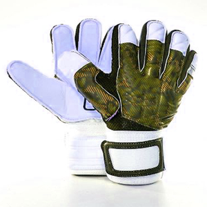 Gants de gardien de but en cuir violet ivoire à doigts coupés avec motif strié et maille respirante pour les matchs de football de haut niveau - Product Image 5