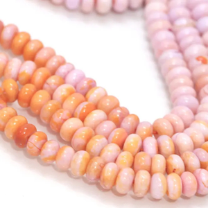 Cuentas Redondas de Ópalo Naranja Lavanda: Piedra Preciosa de Calidad AAA, Hilo de 15 Pulgadas - Product Image 6