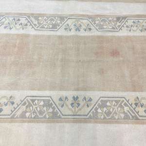 Alfombra Vintage Grande de 5.1x8.3 pies, Alfombra Turca, Alfombra Oriental de Lana Beige y Azul - Product Image 3