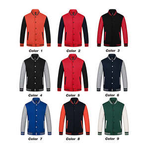 Veste universitaire en chenille en cuir PU de haute qualité pour hommes, hip hop au design vintage personnalisé avec décoration à motifs écologique - Product Image 6