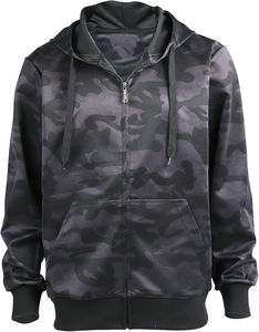 Sweats à capuche de haute qualité pour hommes Zipper Lightweight Long Sleeve Active Men's Camo Fabric Hoodie In Best Price - Product Image 1