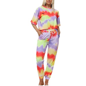 Heavyweight Thick Oversized Drop Shoulder <b>Tie</b> <b>Dye</b> Dip <b>Dye</b> Fashion Track Suit 2pcs <b>Set</b>-Breathable Plus Size Trouser and Shirt - Product Image 6