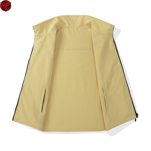 Gilet en polaire pour homme avec logo personnalisé OEM, coupe ajustée, polaire polaire sans manches, veste zippée intégrale, gilet en polaire pour la chasse et les activités de plein air pour homme - Product Image 2