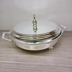 Fantástico plato de cazuela de acero inoxidable de estilo árabe hecho a mano para un calentamiento óptimo de los alimentos - Product Image 4