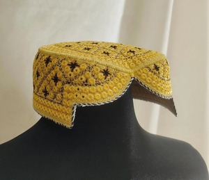 Mens Afghani Vintage Traditional Formal Lace <b>Cap</b> Handmade <b>Ethnic</b> Pashtun Cultural Embroidered Islamic Headwear 100% Cotton - Product Image 5