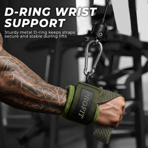 Correas de Neopreno de Alta Resistencia para Levantamiento de Pesas, 7mm de Grosor, con Dos Anillos en D, Soporte Reforzado para Muñecas, Antideslizantes, para Fisicoculturismo - Product Image 2