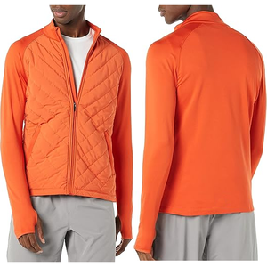 Haute qualité hommes Slim Fit Softshell veste respirant résistant à l'eau Logo impression Center avant fermeture à glissière Style Letterman - Product Image 6