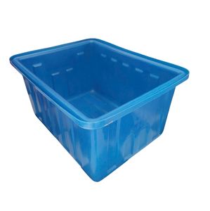 ถังพลาสติกทรงสี่เหลี่ยมคุณภาพสูง/ ภาชนะ PP อุตสาหกรรม ขนาด 43x65-49x82-70 ซม. ทนทาน ขนาดใหญ่ สามารถวางซ้อนกันได้ - Product Image 1