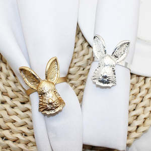 Servilletero de Metal con Forma de Conejo para Mesa de Comedor, Accesorio Decorativo de Diseño Animal - Product Image 3